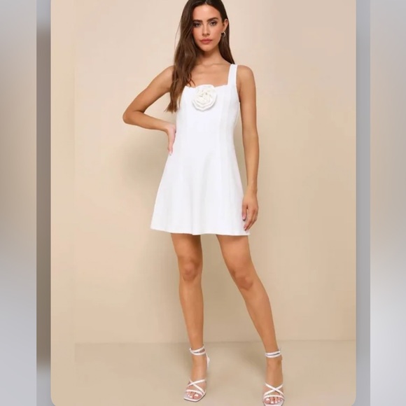 Lulus White Mini Dress - Picture 3 of 5